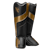 Hayabusa T3 Full Back Shin Guards - Black/Gold